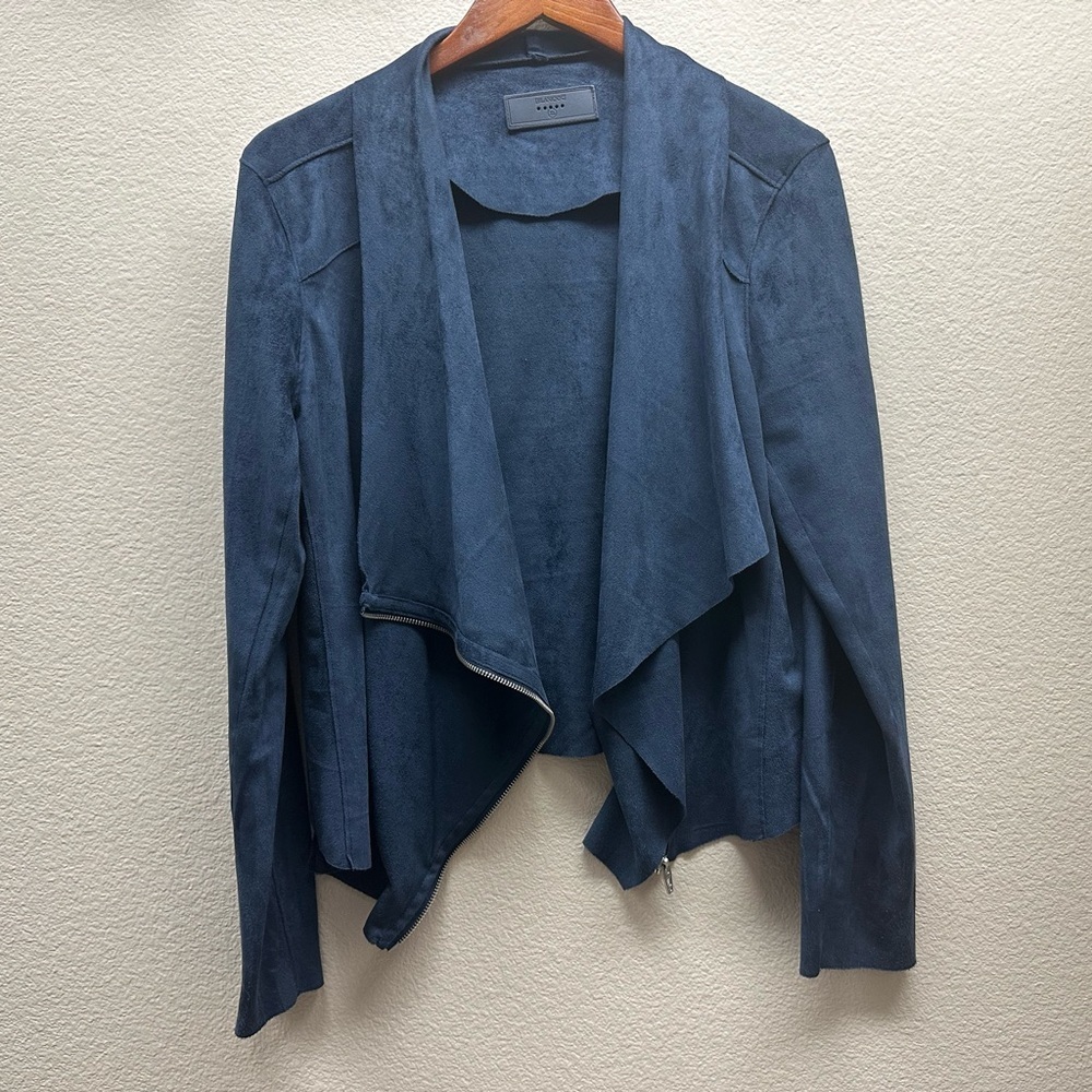 BLANKNYC-Drape Front Faux Suede Jacket - Picture 6 of 9